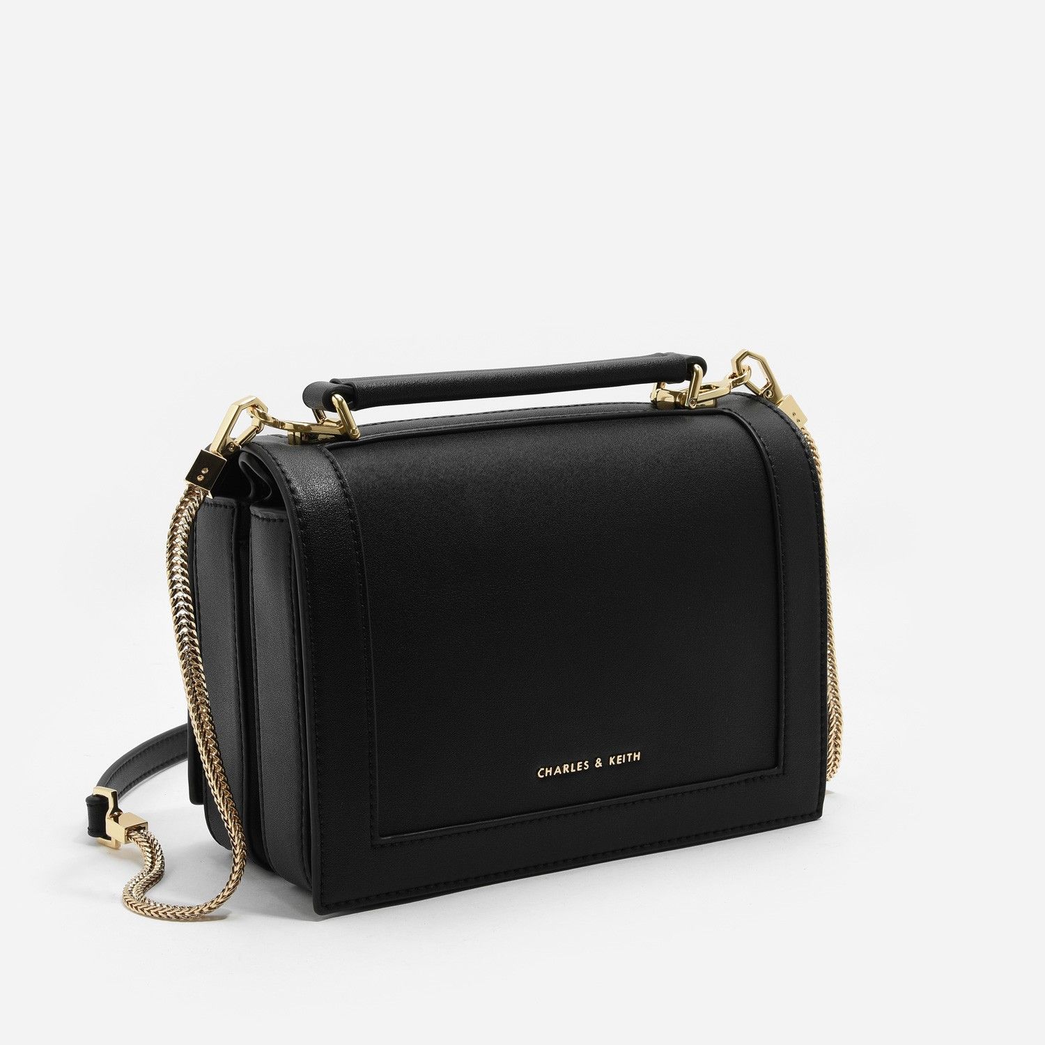 red charles and keith bag